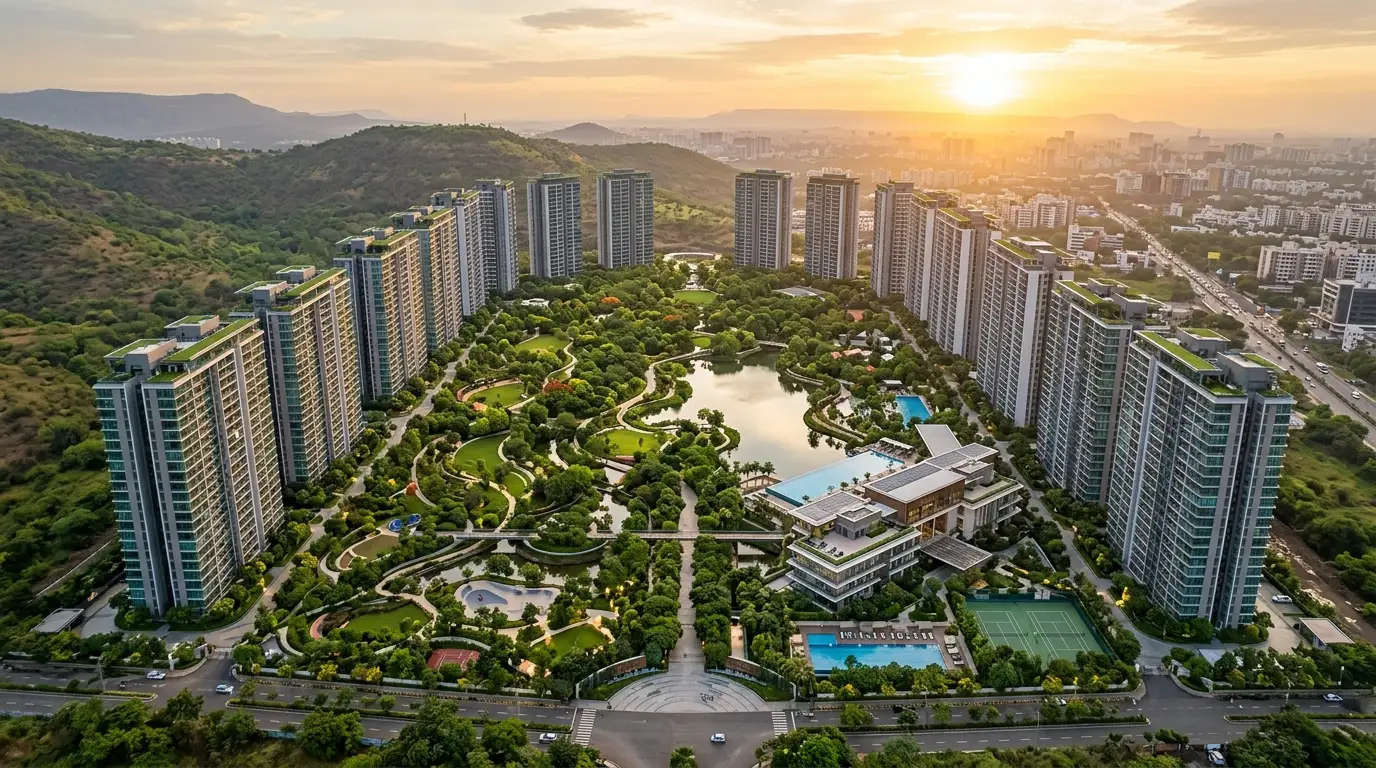 Aerial Township View