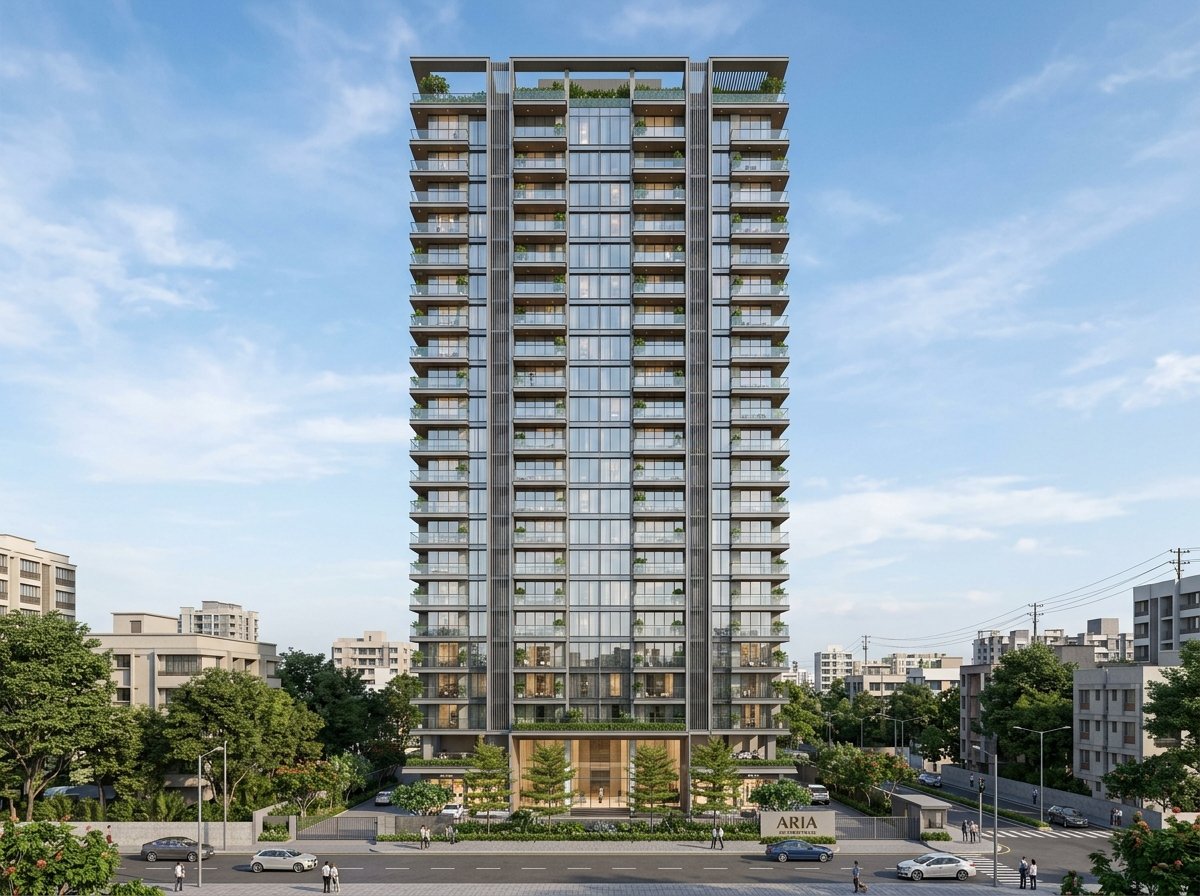 Kumar Magna City Tower Elevation